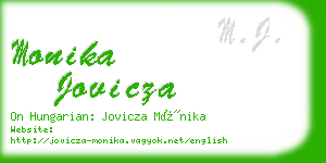 monika jovicza business card
